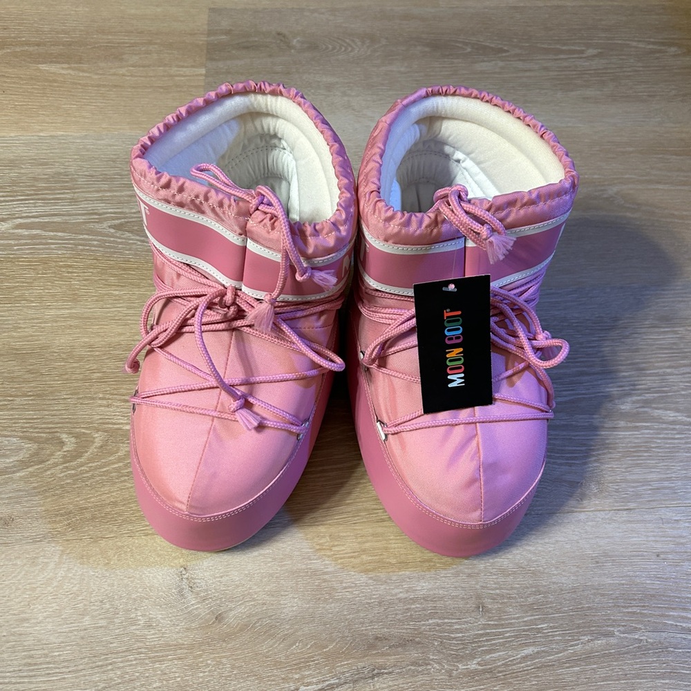 Moon Boots Icon Low Nylon Pink Boots